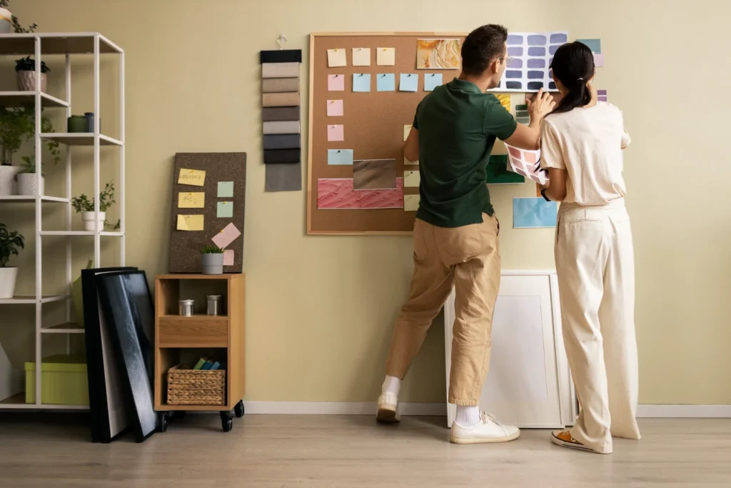 Defined Functional Zones in a Studio Apartment