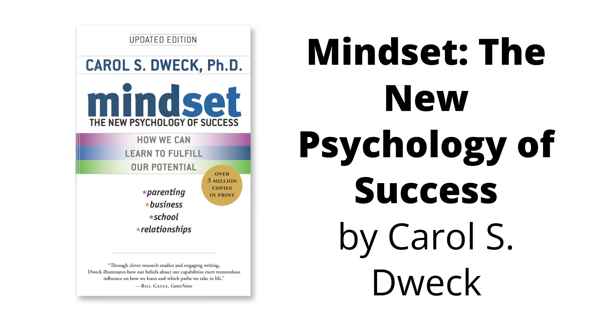 Mindset The New Psychology of Success by Carol S. Dweck