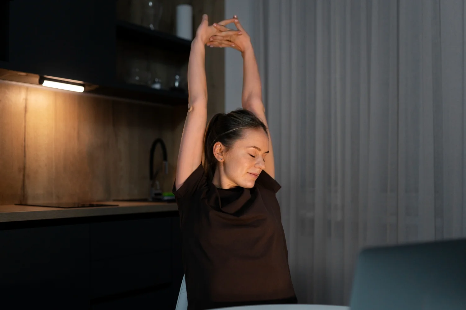 Light Evening Stretching for Better Sleep